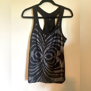 Express Tank top black with cut out design size medium women